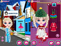 Baby Elsa Shopping For Holiday