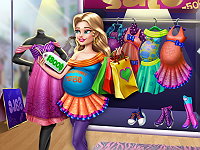 Pregnant Mommy Realife Shopping